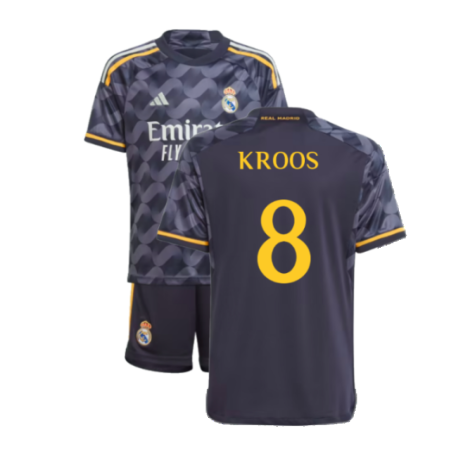 Real Madrid Toni Kroos 8 Auswärtstrikot Kinder Mini Kit 2023-2024 Real Madrid Toni Kroos 8 Auswärtstrikot Kinder Mini Kit 2023-2024
