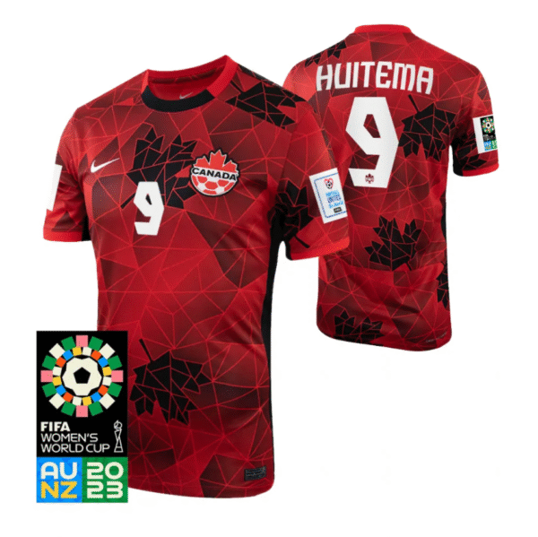 Kanada Jordyn Huitema 9 Home Trikot WM 2023