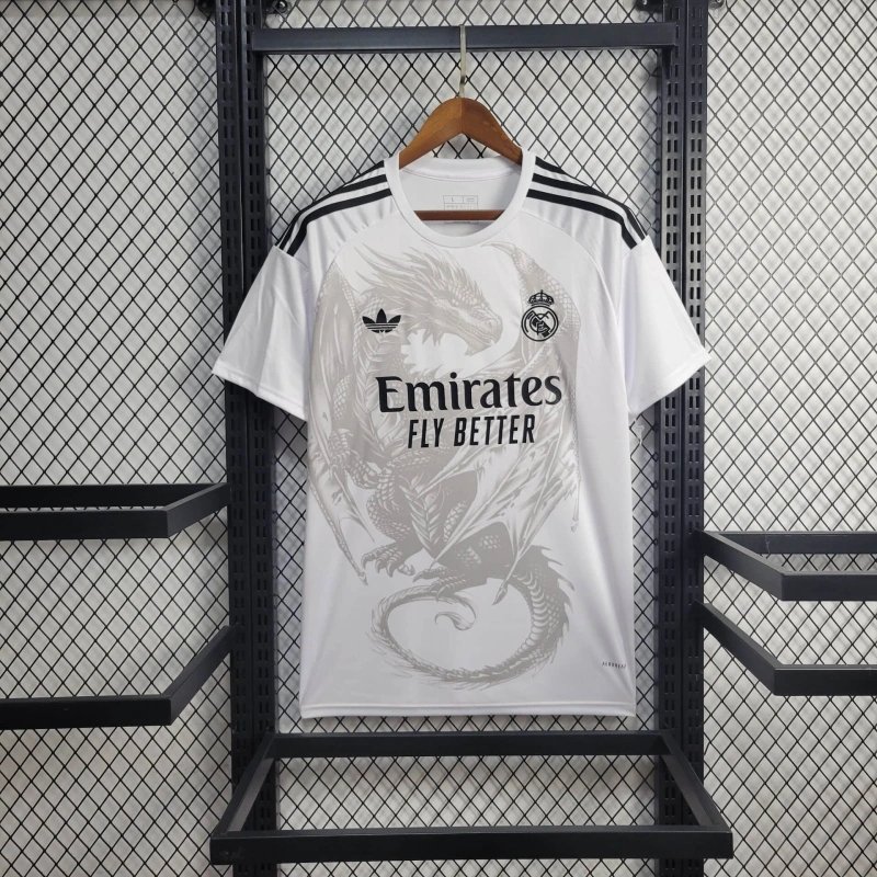 Real Madrid Dragon Sonderausgabe Trikot 2024-2025 - Weiß Real Madrid Dragon Sonderausgabe Trikot 2024-2025 - Weiß