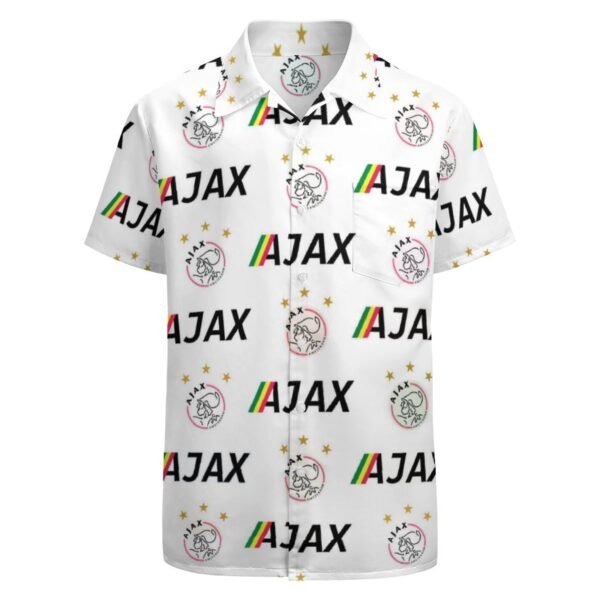 Ajax Kurzärmelige Herrenhemden, Passform Sommer Kurzarm Casual Button-Down Hemden