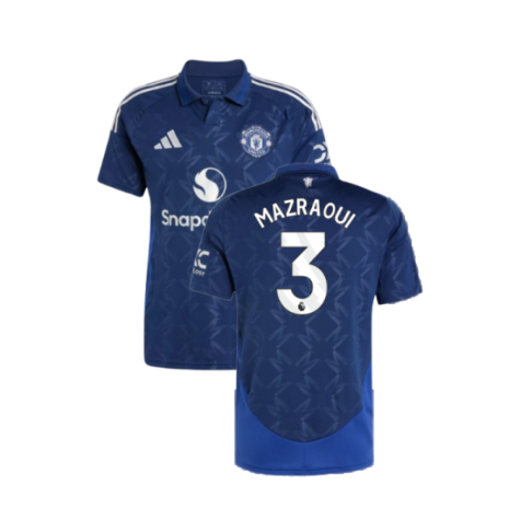 Manchester United Noussair Mazraoui 3 Away Trikot 2024-2025