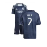 Real Madrid Viní Jr 7 Auswärtstrikot Kinder 2025-2026