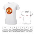 Manchester United Damen Kurzarm Rundhals T-Shirt Casual Sommer Tops