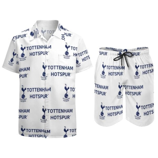 Tottenham Hotspur Lässiges Strandbekleidungsset Kurzärmeliges Hemd Plus Strandhose