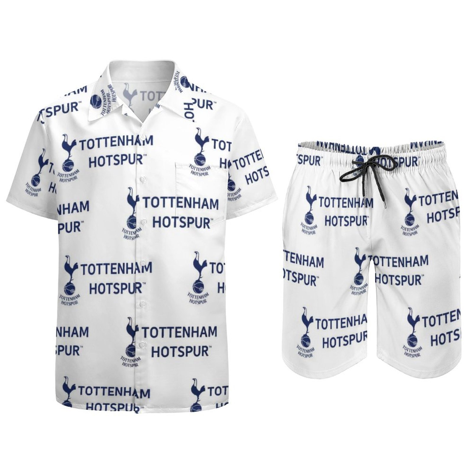 Tottenham Hotspur Lässiges Strandbekleidungsset Kurzärmeliges Hemd Plus Strandhose Tottenham Hotspur Lässiges Strandbekleidungsset Kurzärmeliges Hemd Plus Strandhose