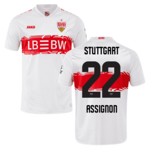 VfB Stuttgart Lorenz Assignon 22 Home Trikot 2025-2026