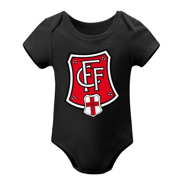 SC Freiburg Baby Bodysuit Strampler Schlafanzug Mit Kurzen Ärmeln
