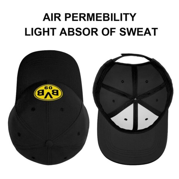 Unisex Borussia Dortmund Baseball Cap Verstellbar Reine Farbe Baseballkappe Mütze