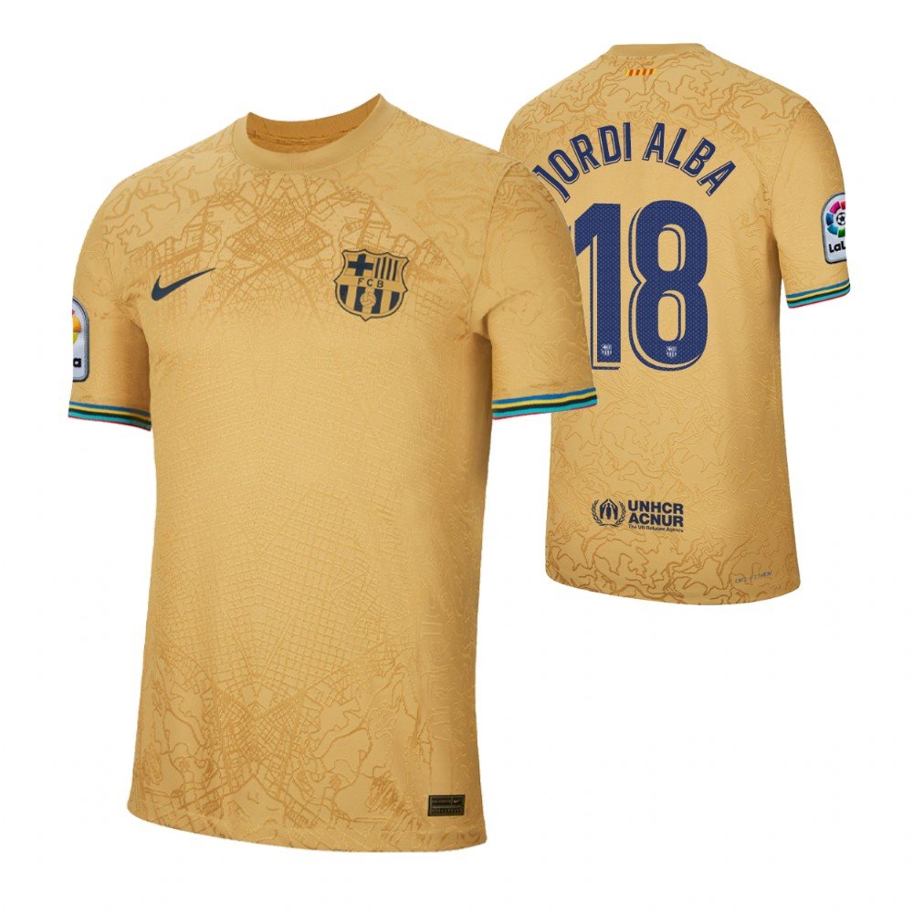FC Barcelona Jordi Alba 18 Away Trikot 2022-2023 FC Barcelona Jordi Alba 18 Away Trikot 2022-2023