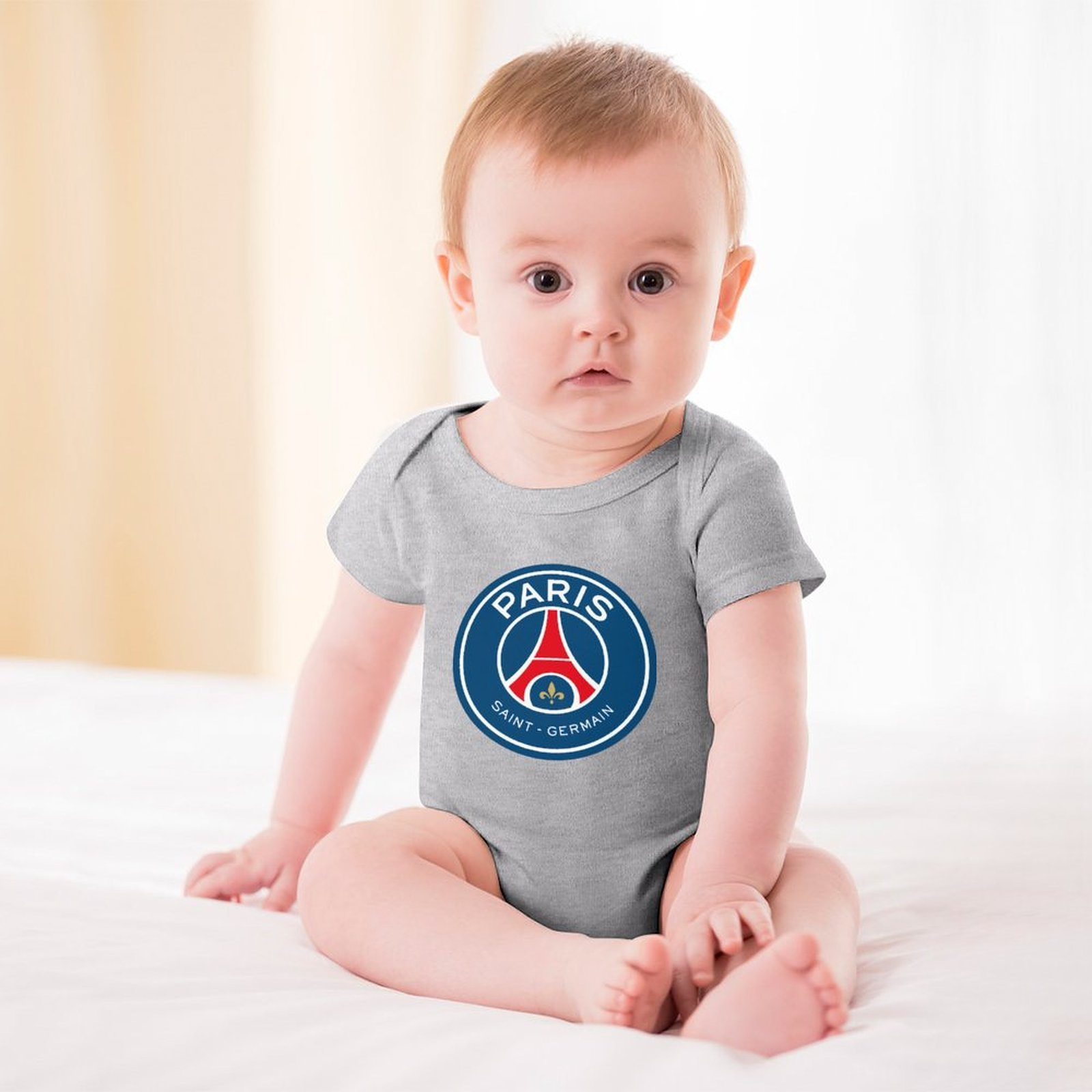 Paris Saint-Germain Baby Bodysuit Strampler Schlafanzug Mit Kurzen Ärmeln Paris Saint-Germain Baby Bodysuit Strampler Schlafanzug Mit Kurzen Ärmeln