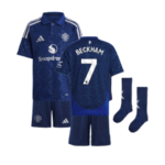 Manchester United David Beckham 7 Auswärtstrikot Kinder Mini Kit 2024-2025