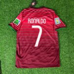 Portugal Cristiano Ronaldo 7 Retro Home Trikot WM 2014