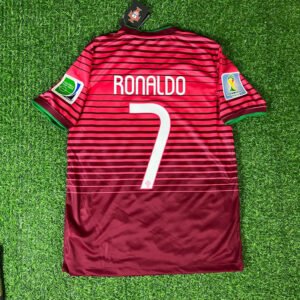 Portugal Cristiano Ronaldo 7 Retro Home Trikot WM 2014