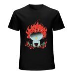 Octopus Japanese Tatoo Herren Core Stretch Slim Cneck Tee T-Shirt