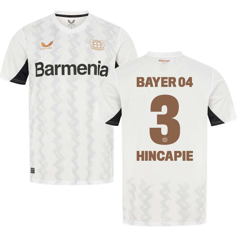 Bayer Leverkusen Piero Hincapié 3 Away Trikot 2024-2025