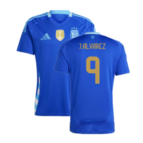 Argentinien Julián Álvarez 9 Away Trikot 2024-2025 Argentinien Julián Álvarez 9 Away Trikot 2024-2025