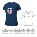 Vereinigten Staaten Damen Kurzarm Rundhals T-Shirt Casual Sommer Tops