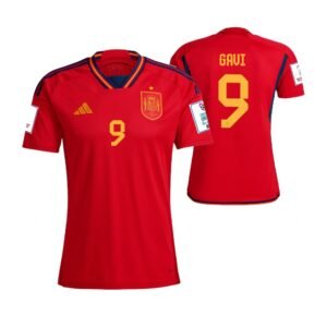 Spanien Gavi 9 Heimtrikot Kinder 2022-2023 (Mit Shorts)