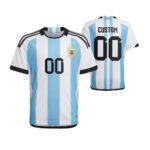 Argentinien Heimtrikot Kinder 2022-2023 Mit Shorts ( Aufdruck Dein Name )