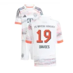 Bayern München Alphonso Davies 19 Auswärtstrikot Kinder 2025-2026