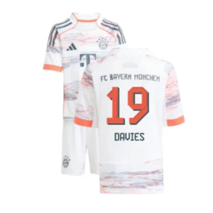 Bayern München Alphonso Davies 19 Auswärtstrikot Kinder 2025-2026