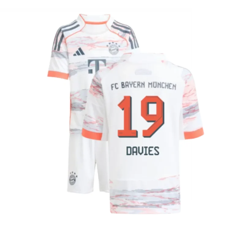 Bayern München Alphonso Davies 19 Auswärtstrikot Kinder 2025-2026