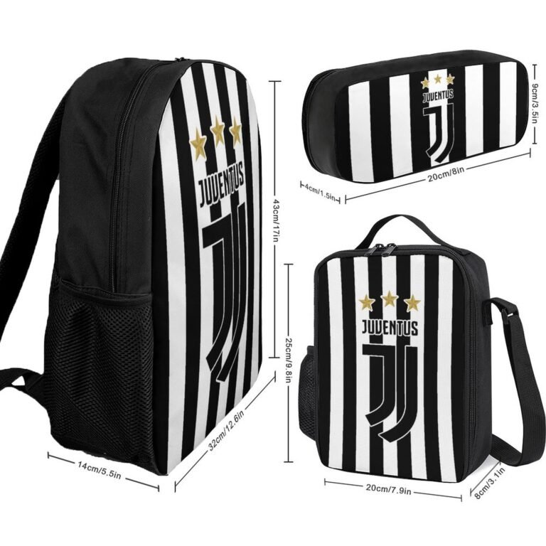 Juventus FC Student Schulranzen Lunchbag Stifttasche Kombination