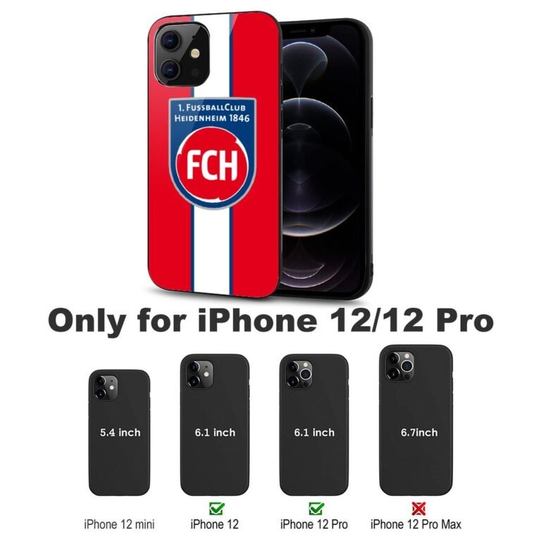 FC Heidenheim Stoßfest Glaskasten Handyhüllen & Cover Für IPhone 12