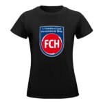 FC Heidenheim Damen Kurzarm Rundhals T-Shirt Casual Sommer Tops