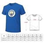 Manchester City Core Stretch Slim Cneck Gildan Tee T-Shirt Herren