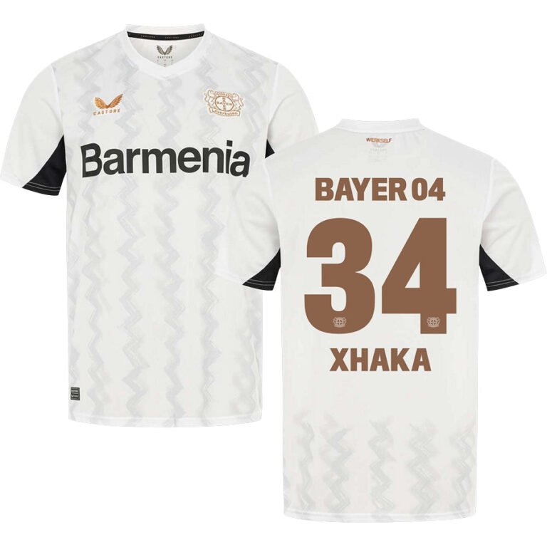 Bayer Leverkusen Granit Xhaka 34 Away Trikot 2024-2025