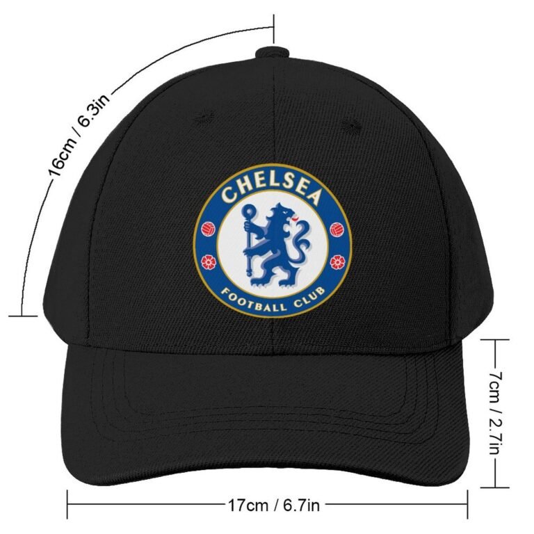 Unisex Chelsea FC Baseball Cap Verstellbar Reine Farbe Baseballkappe Mütze