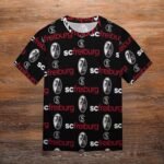 SC Freiburg 3D Vollständig Druck Kurzarm T-Shirts Beiläufige Tee Tops
