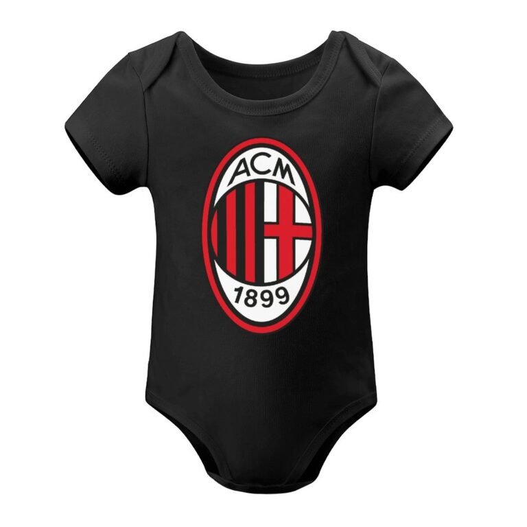 AC Mailand Baby Bodysuit Strampler Schlafanzug Mit Kurzen Ärmeln