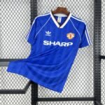 Manchester United Retro Away Trikot 1998-1999 - Blau