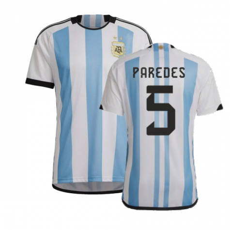 Argentinien Leandro Paredes 5 Home Trikot WM 2022