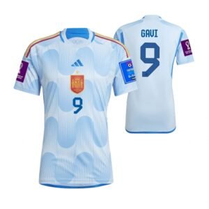 Spanien Gavi 9 Auswärtstrikot Kinder Mini Kit 2022-2023 (Mit Shorts)