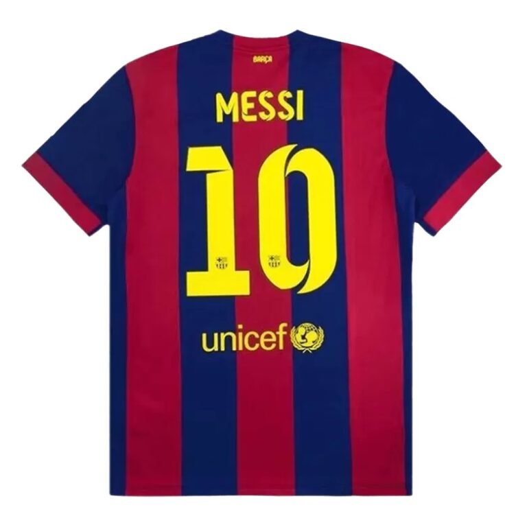 FC Barcelona Lionel Messi 10 Retro Home Trikot 2014-2015