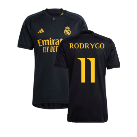 Real Madrid Rodrygo 11 Third Trikot 2023-2024