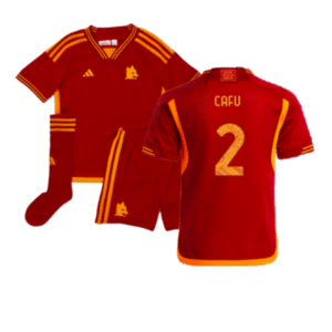 AS Rom Cafu 2 Heimtrikot Kinder Mini Kit 2023-2024