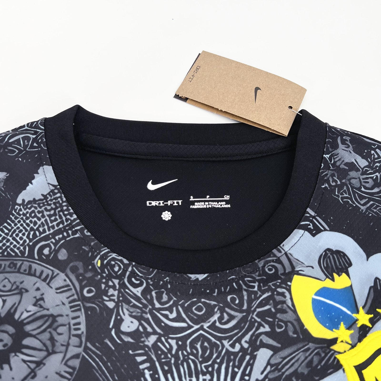 Brasilien Jesus Christus der Erlöser Sonderausgabe Trikot 2024-2025 - Schwarz Brasilien Jesus Christus der Erlöser Sonderausgabe Trikot 2024-2025 - Schwarz