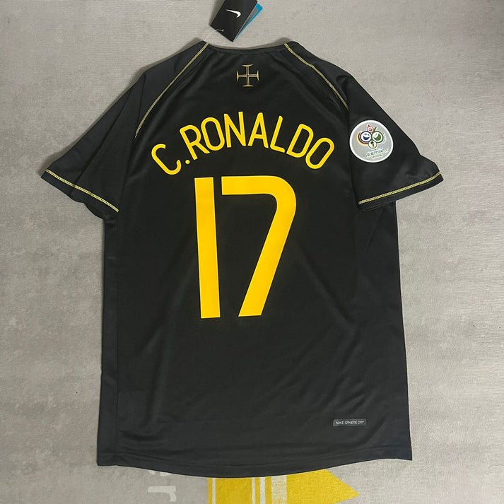 Portugal Cristiano Ronaldo 7 Retro Away Trikot WM 2006
