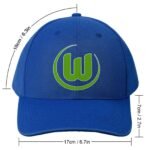 Unisex VfL Wolfsburg Baseball Cap Verstellbar Reine Farbe Baseballkappe Mütze