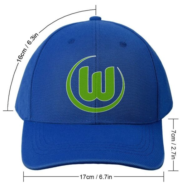 Unisex VfL Wolfsburg Baseball Cap Verstellbar Reine Farbe Baseballkappe Mütze