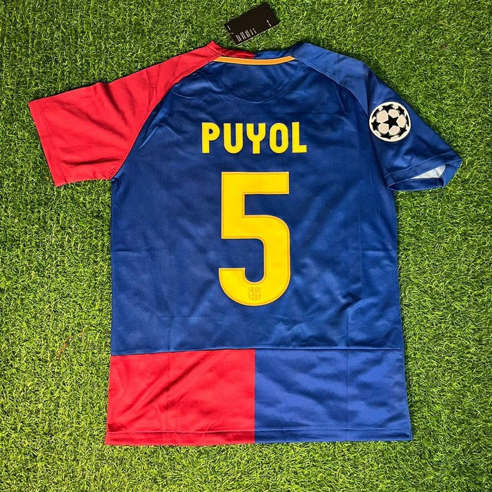 FC Barcelona Carles Puyol 5 Home Retro Trikot 2008-2009