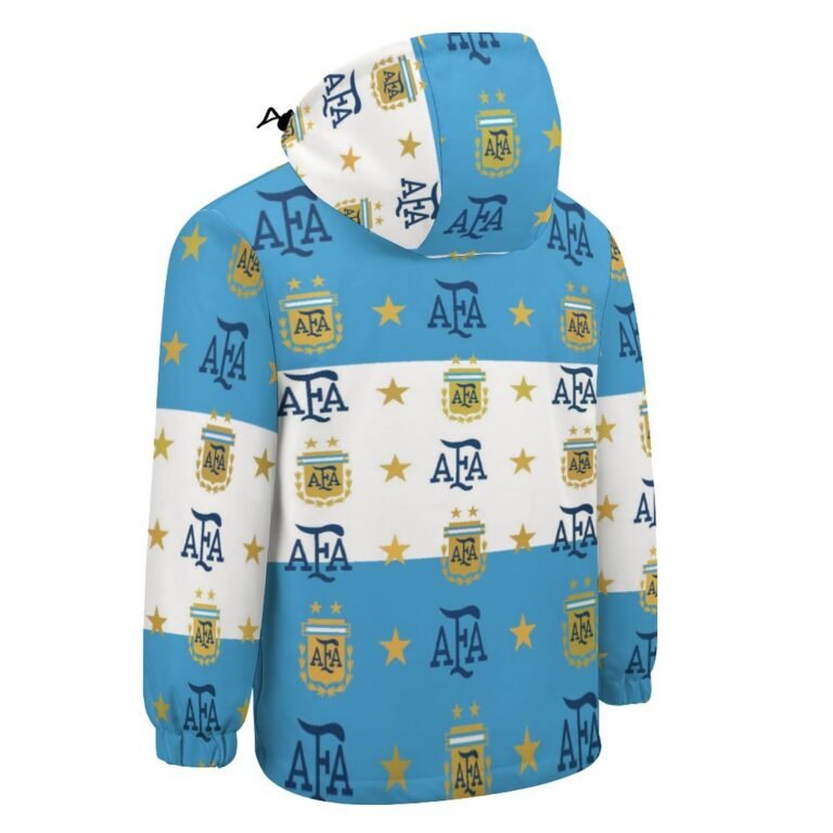 Argentinien Kinder Winddicht Outdoorjacke Mit Kapuze Sweatjacke Windbreaker