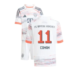 Bayern München Kingsley Coman 11 Auswärtstrikot Kinder 2025-2026