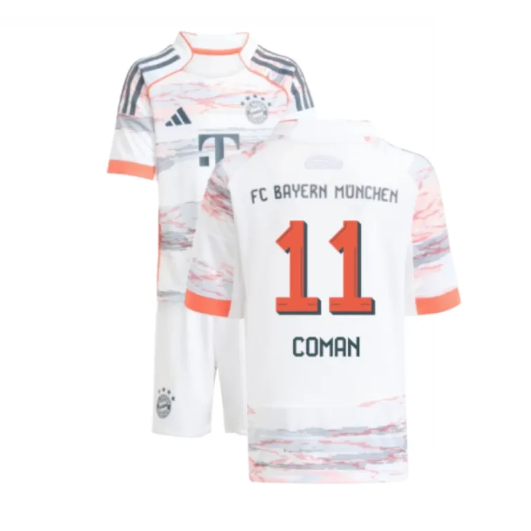 Bayern München Kingsley Coman 11 Auswärtstrikot Kinder 2025-2026