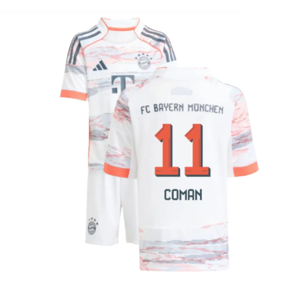 Bayern München Kingsley Coman 11 Auswärtstrikot Kinder 2025-2026 Bayern München Kingsley Coman 11 Auswärtstrikot Kinder 2025-2026