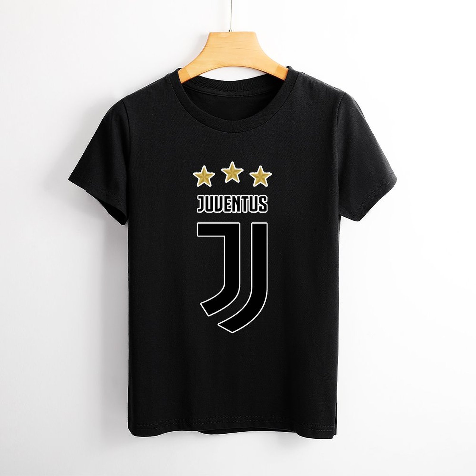 Juventus FC Damen Kurzarm Rundhals T-Shirt Casual Sommer Tops Juventus FC Damen Kurzarm Rundhals T-Shirt Casual Sommer Tops
